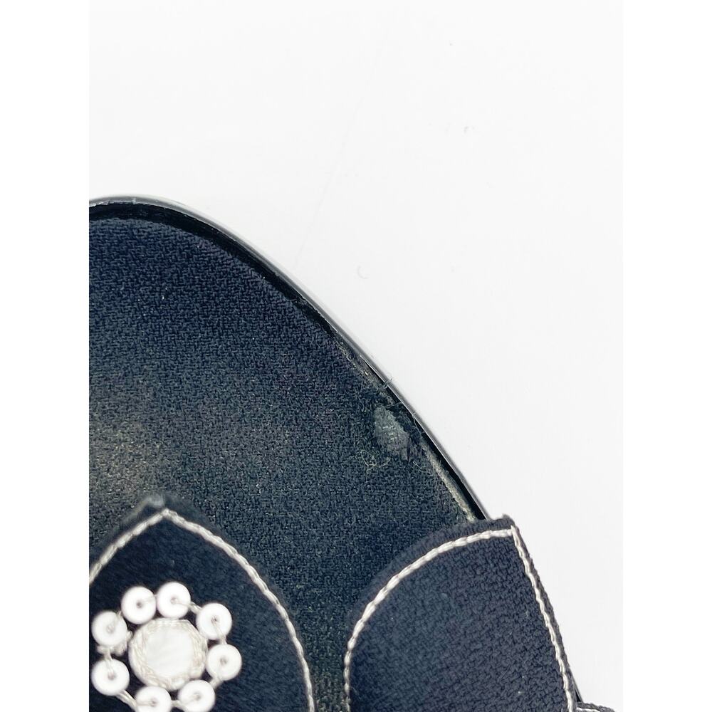 Christian Dior Vintage Y2K Black Butterfly Sequin Strappy Platform Sandals EU 37 - Picture 13 of 16